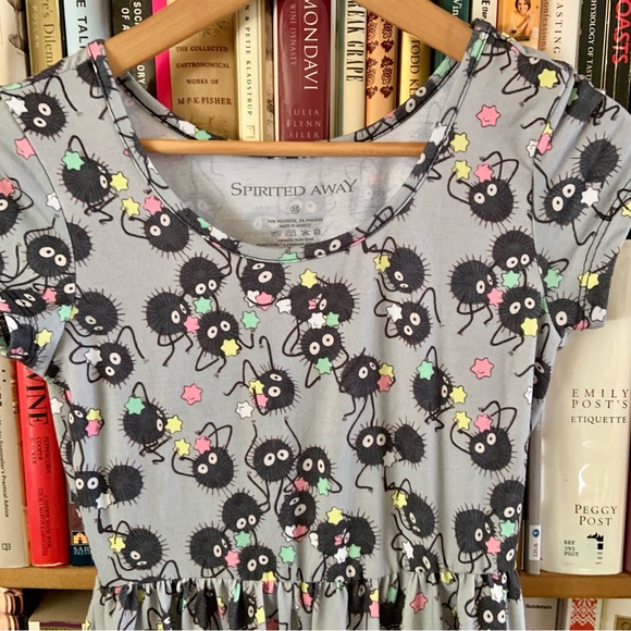 Studio Ghibli Her Universe Spirited Away Soot Sprite Fit&Flare Dress, size XS - Picture 2 of 6